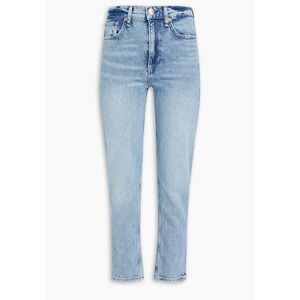 rag & bone Porter Light Blue Straight Cropped Jeans